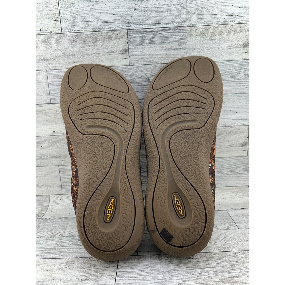 Keen Howser II Harvest Slippers Women Sz 11 Brown Multi Abstract Fleece Lined - Picture 14 of 14